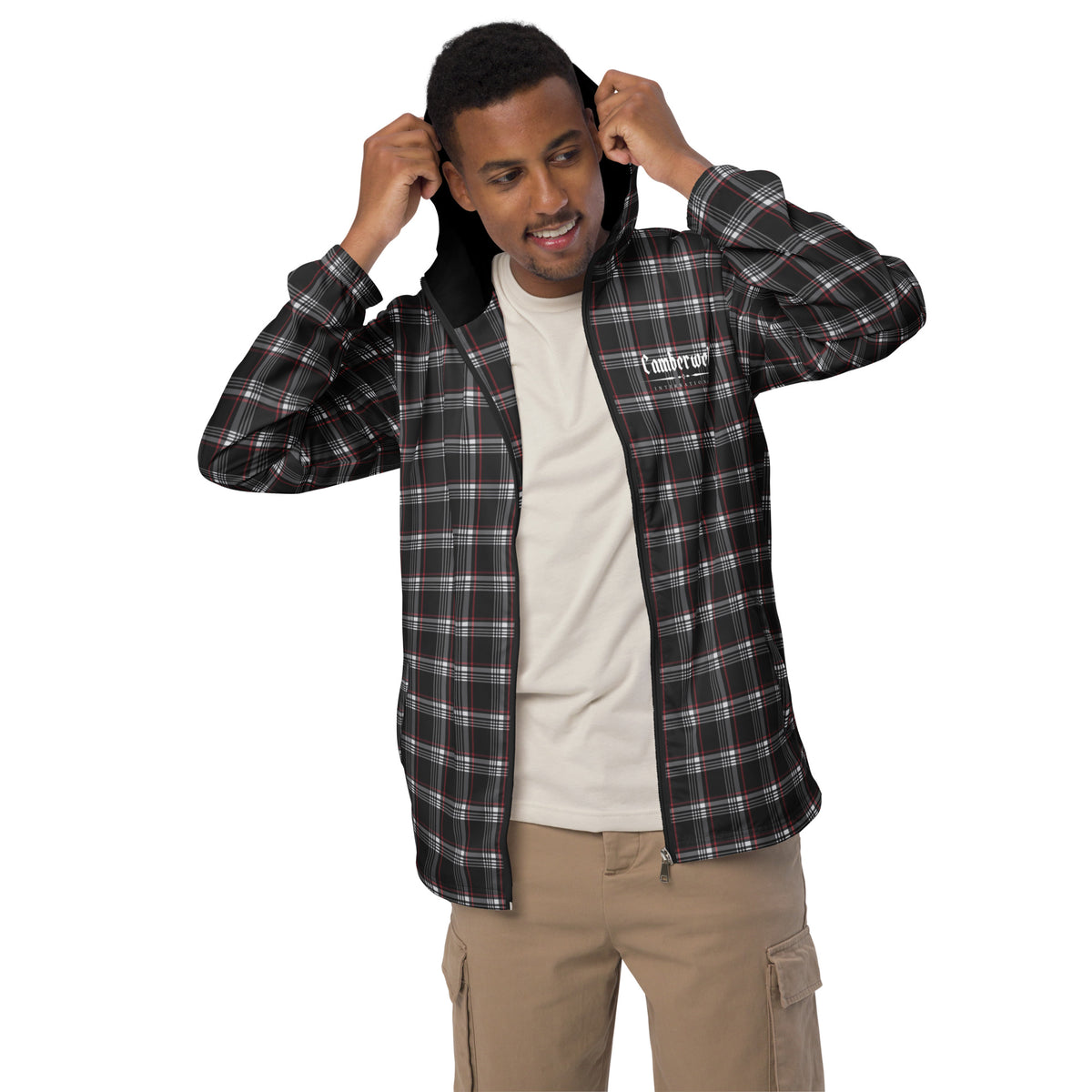 WOB Plaid Men's windbreaker – Camberwell Intl.