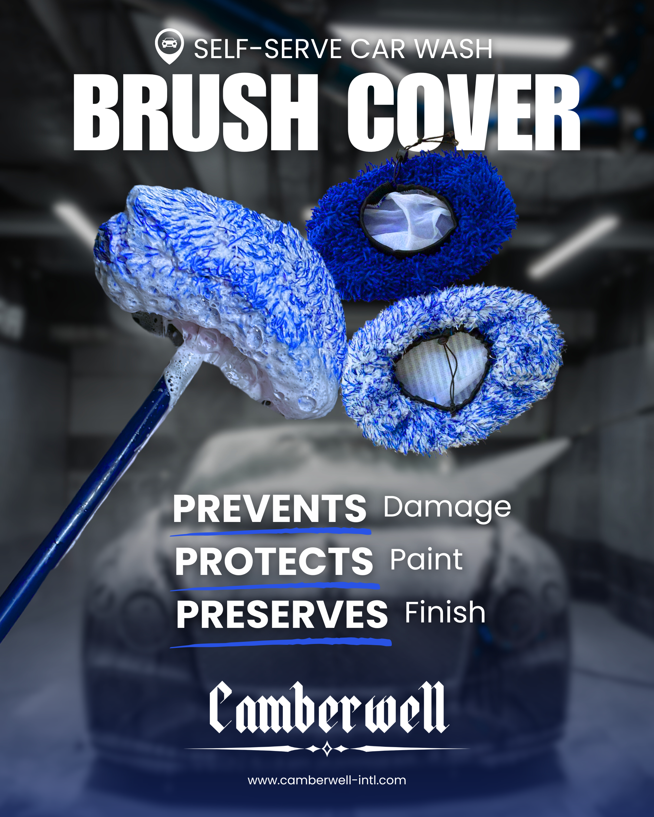 Camberwell Self-Serve Car Wash Microfiber Brush Cover